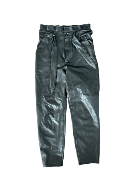 ABERCROMBIE & FITCH Black Faux Leather Pants