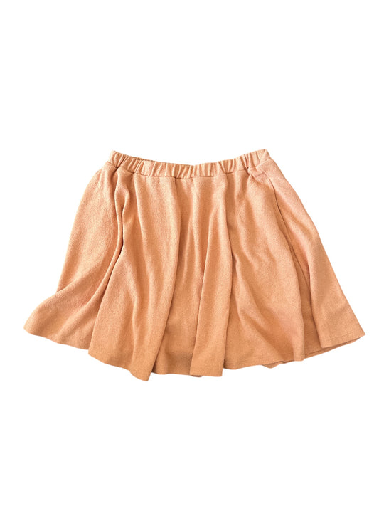 FREE PEOPLE Peach Textured Knit Mini Skort