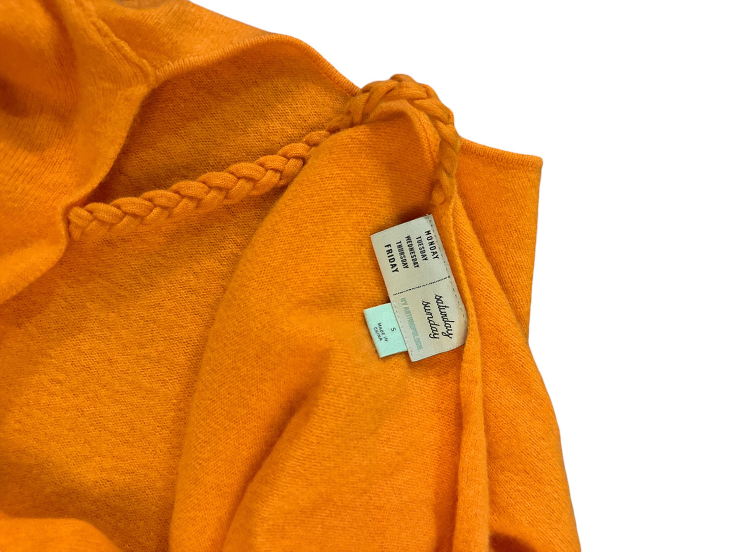 ANTHROPOLOGIE Orange Cashmere Sweater