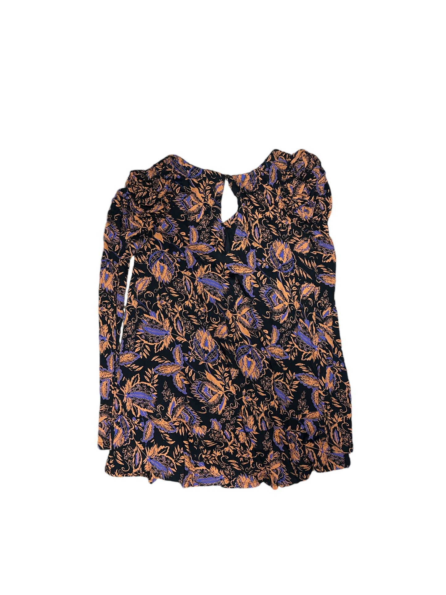 FREE PEOPLE Black Floral Tunic