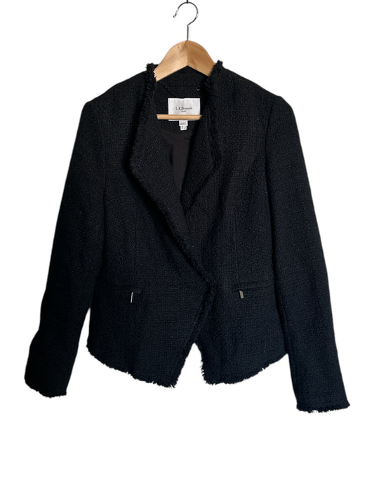 LK BENNETT Black Tweed Blazer