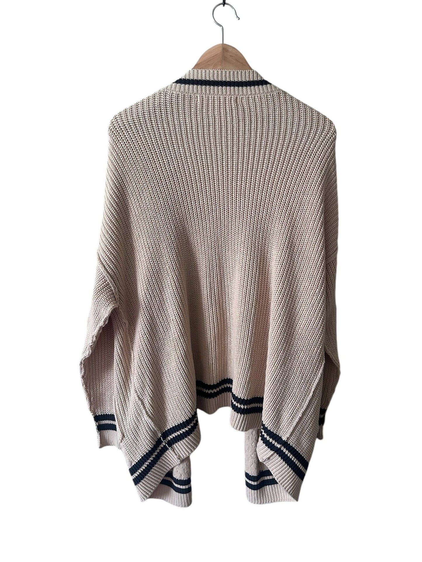 ALTAR'D STATE Cream Star Elbow Cable Cardigan Sweater