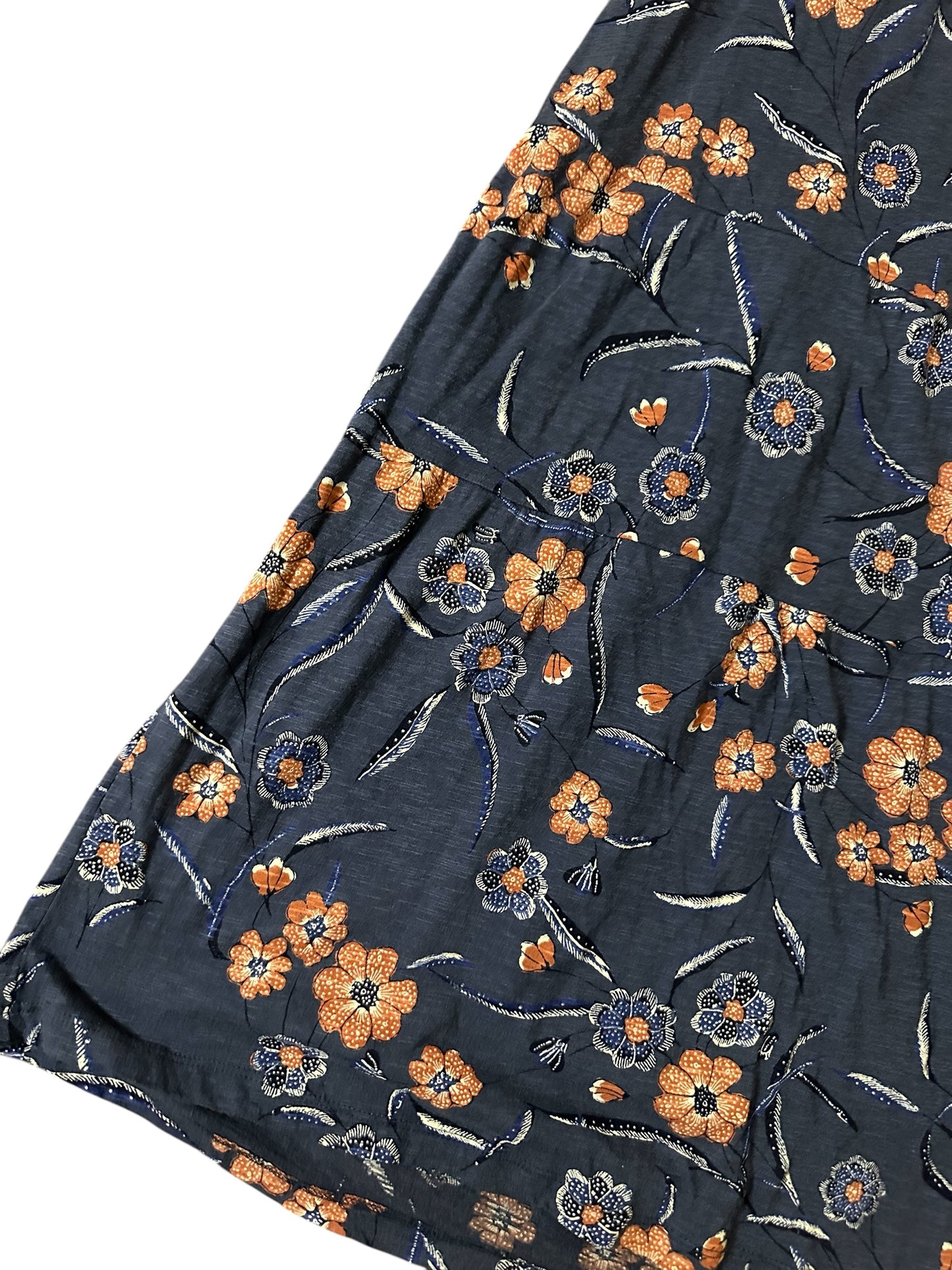 FAT FACE Blue Floral Maxi Skirt