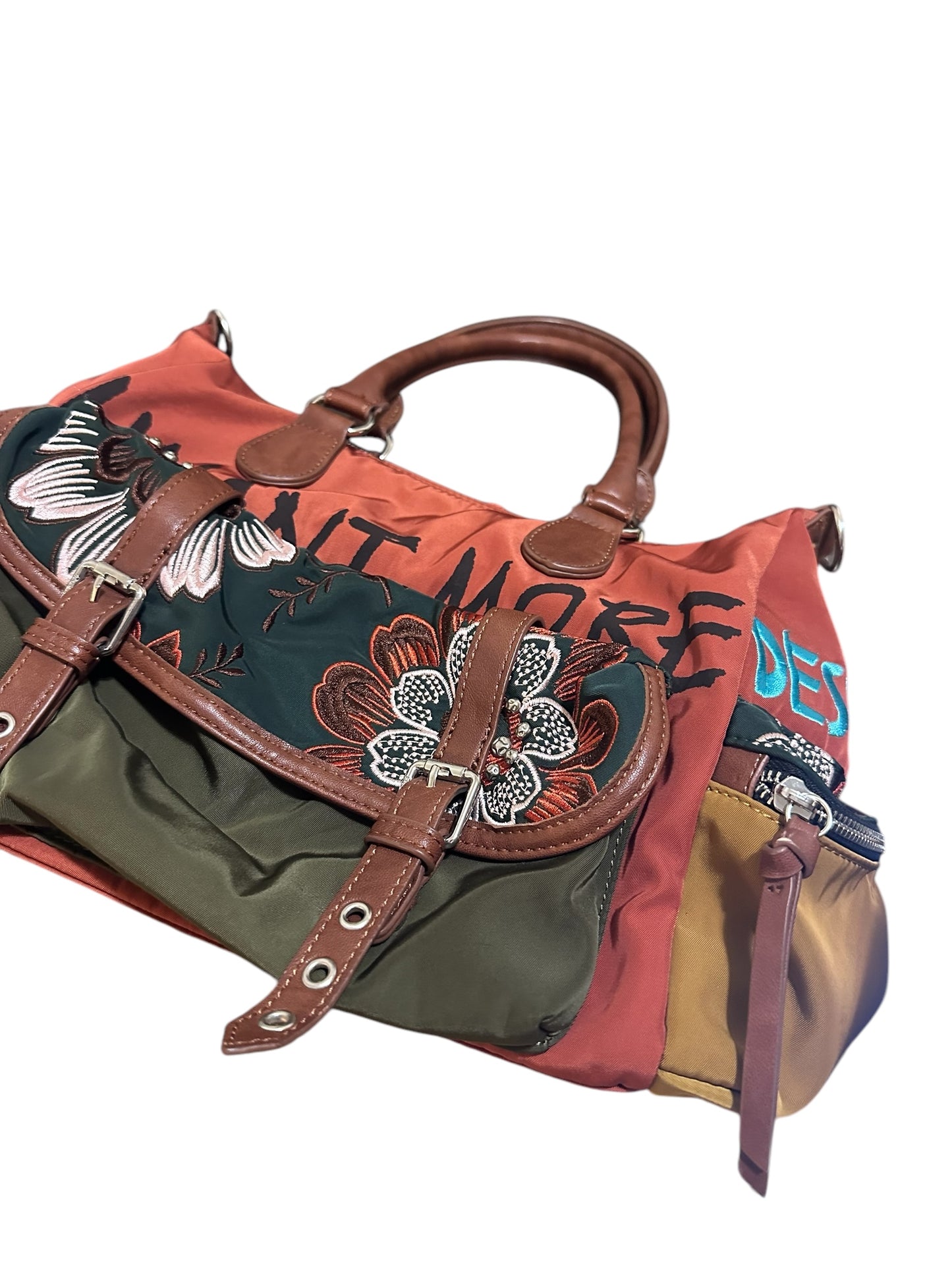 DESIGUAL Embroidered Top Handle Bag