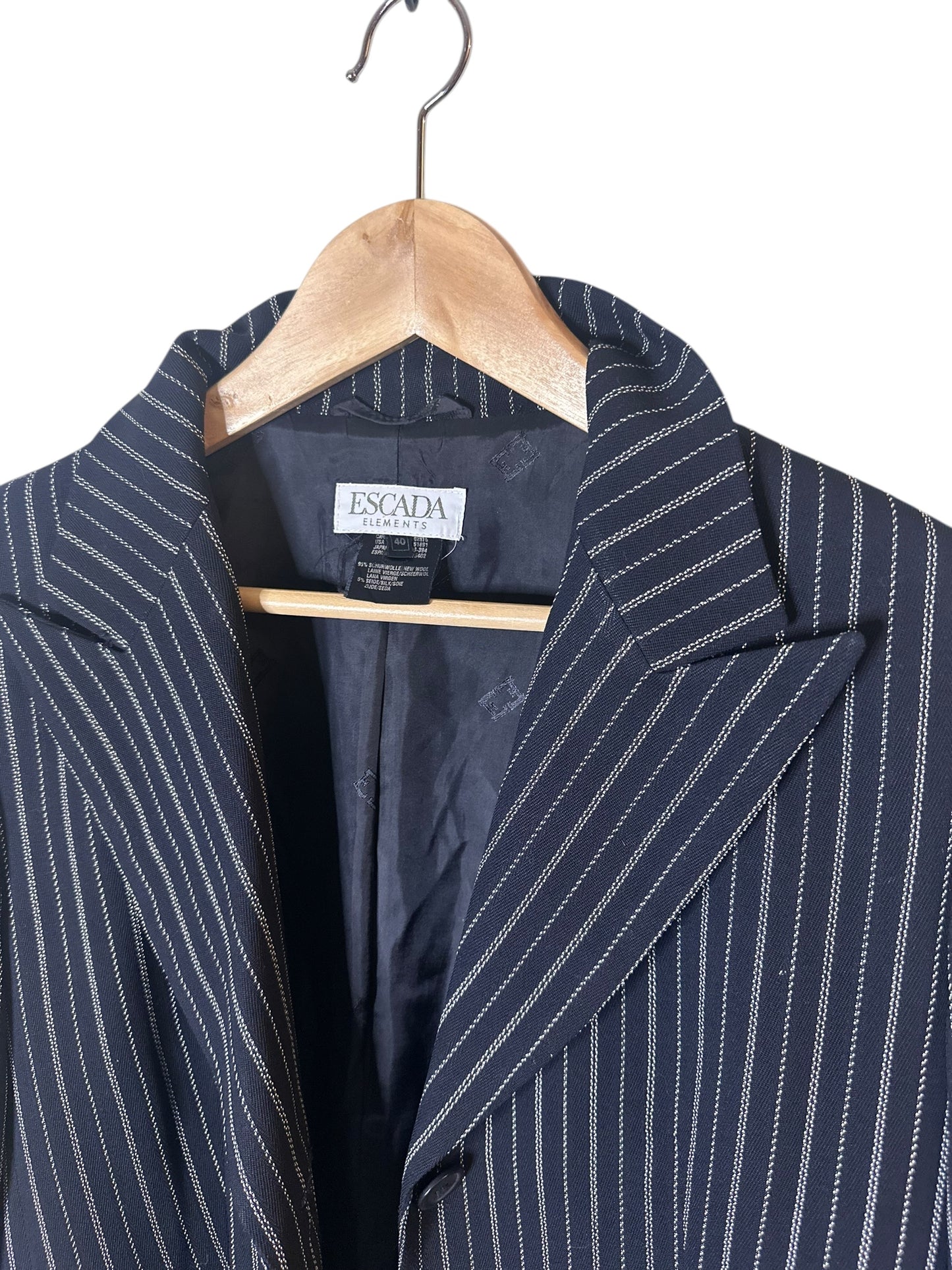 ESCADA Navy Pinstripe Blazer