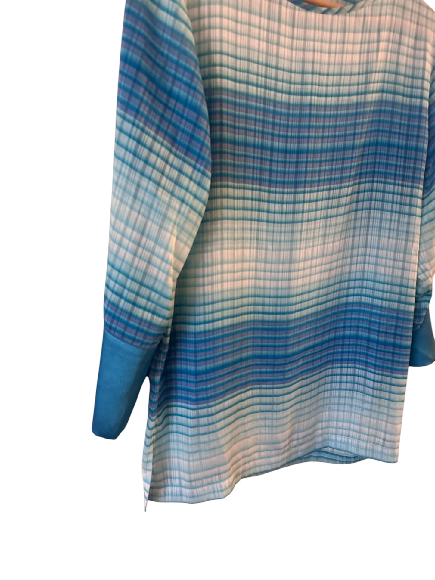 VALENTINO Vintage Y2K Blue Sheer Tunic