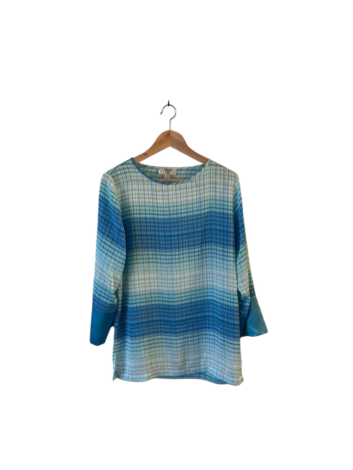 VALENTINO Vintage Y2K Blue Sheer Tunic