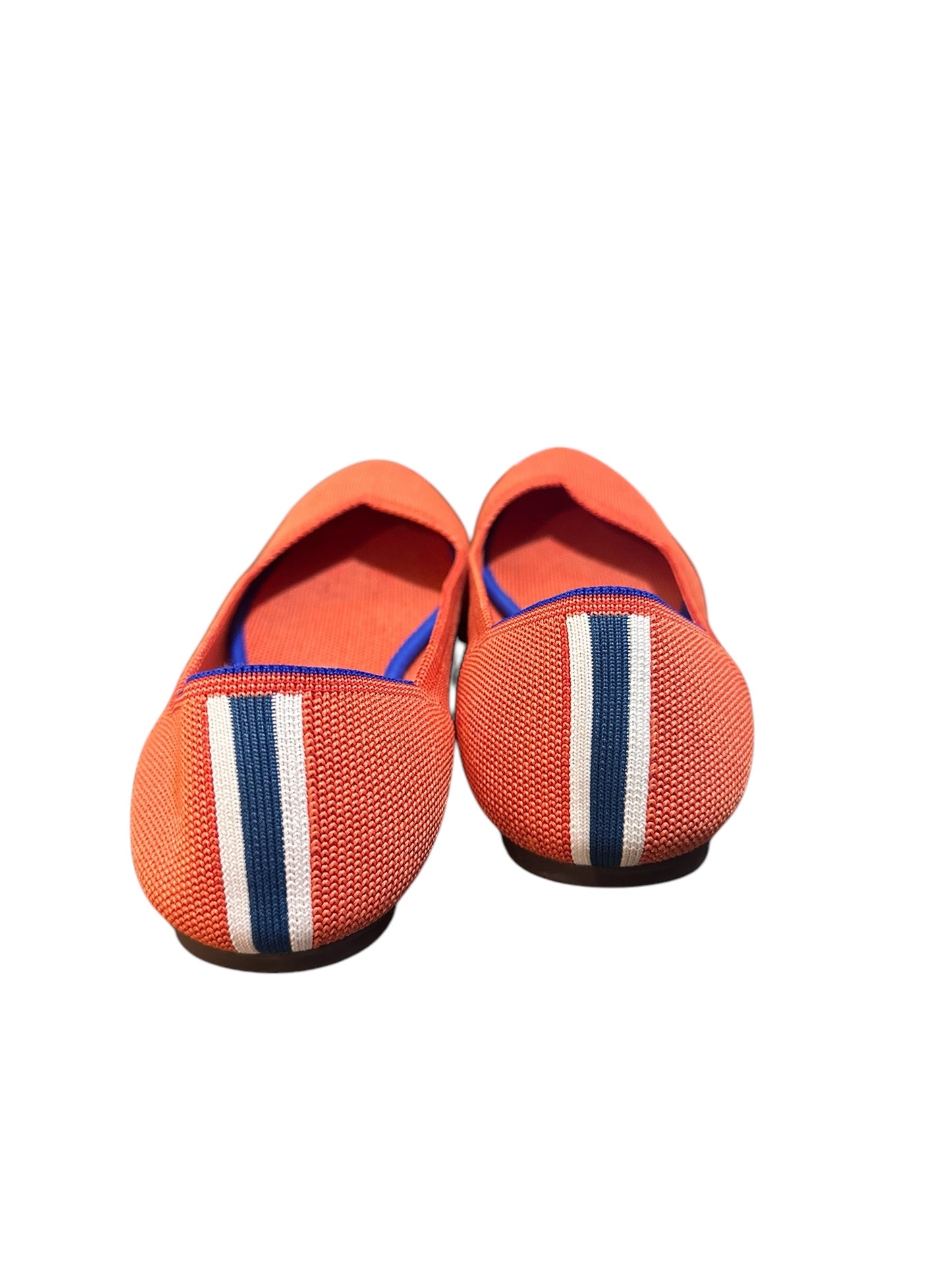 ROTHY'S Persimmon Orange Round Toe Knit Ballet Flat