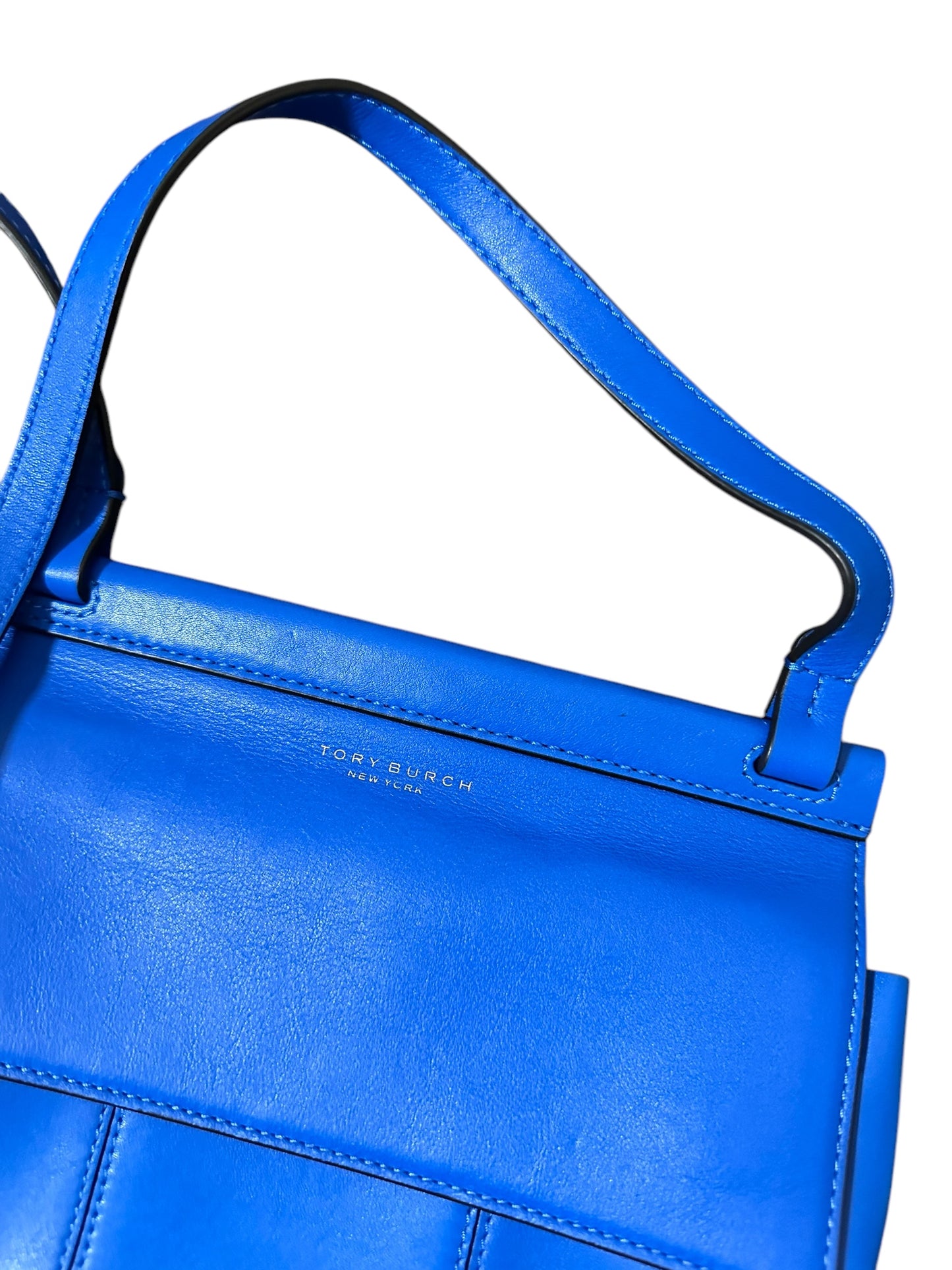 TORY BURCH Blue Leather Crossbody Bag